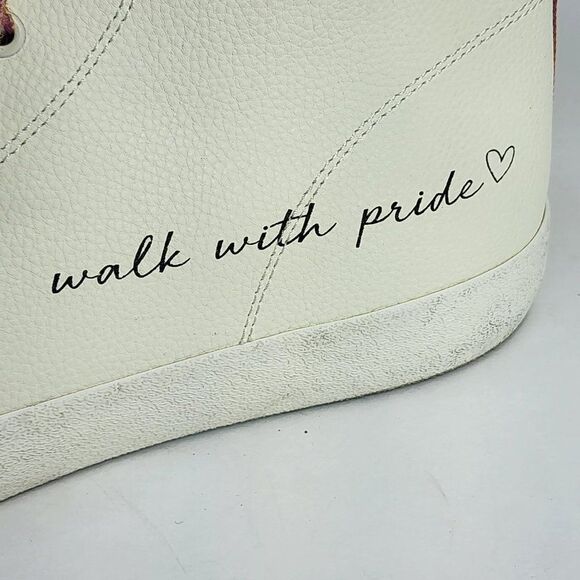 Dolce Vita X Trevor Project "Walk with Pride" High Tops, Women's 14/Men's 12 - Picture 2 of 8